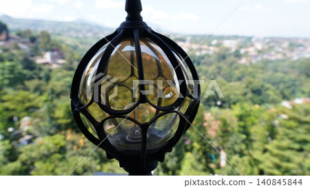 Outdoor Lighting Fixture with a Forest View Outdoor Lighting Fixture with a Forest View 140845844