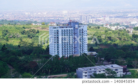Cityscape and Modern Building with Lush Greenery Indonesia 140845854