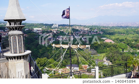 View from Above Bandung Indonesia West Java Scenery View from Above Bandung Indonesia West Java Scenery 140845894