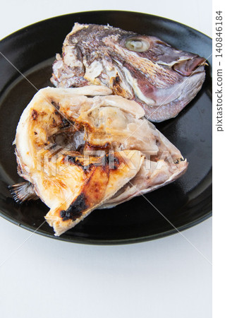 Grilled sea bream helmet Grilled sea bream helmet 140846184