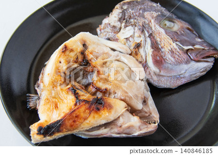 Grilled sea bream helmet Grilled sea bream helmet 140846185