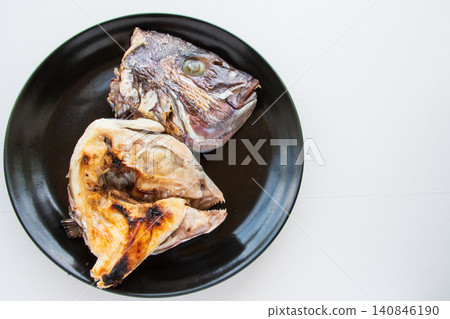 Grilled sea bream helmet Grilled sea bream helmet 140846190