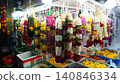 Colorful Flower Garlands for Sale at Market 140846334