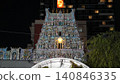 Colorful Hindu Temple at Night Architecture and Religion 140846335