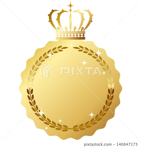 A luxurious crown-emblem frame A luxurious crown-emblem frame 140847173