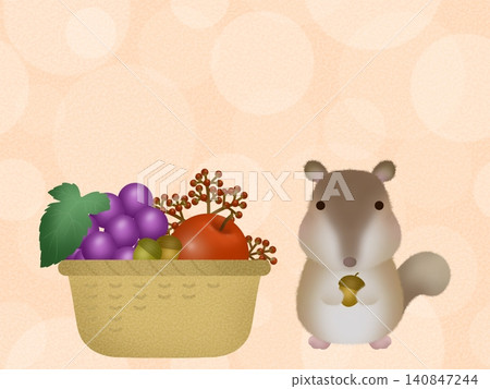 Squirrels and nuts as materials ④ Squirrels and nuts as materials ④ 140847244