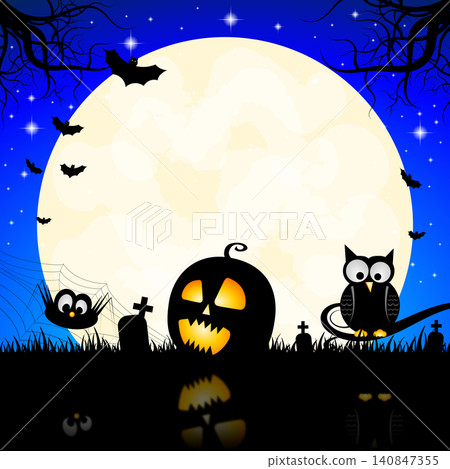 Halloween card - template 140847355