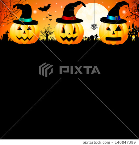 Halloween card template Halloween card template 140847399