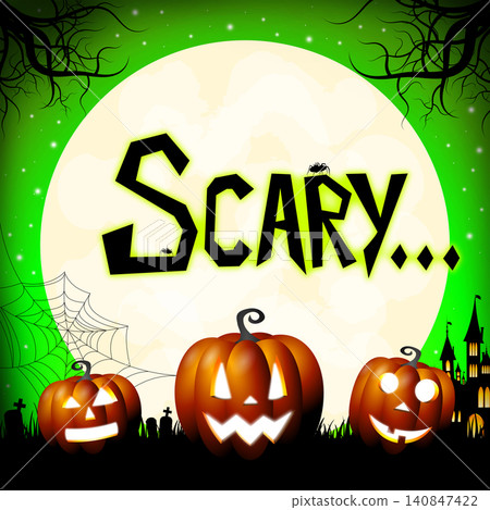 Halloween card - scary Halloween card - scary 140847422