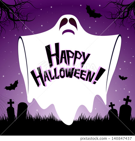 Halloween card - Happy Halloween! Halloween card - Happy Halloween! 140847437