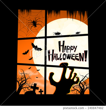 Halloween card - Happy Halloween! Halloween card - Happy Halloween! 140847482
