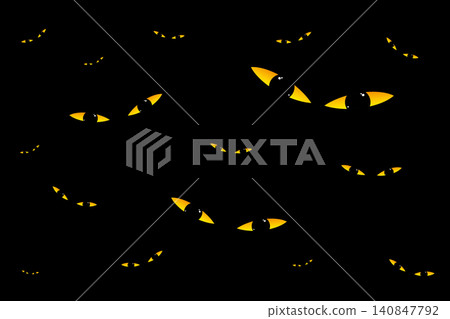 Spooky eyes in darkness - Halloween Spooky eyes in darkness - Halloween 140847792