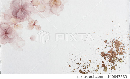 優雅的日式現代背景,以玫瑰色水彩為底,四角塗抹青銅色粉末。 優雅的日式現代背景,以玫瑰色水彩為底,四角塗抹青銅色粉末。 140847883