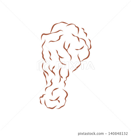 A Crispy Fried Chicken Drumstick A Favorite Fast Food Item Vector Illustration A Crispy Fried Chicken Drumstick A Favorite Fast Food Item Vector Illustration 140848132