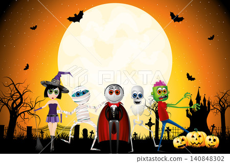 Halloween poster template - with copy space Halloween poster template - with copy space 140848302