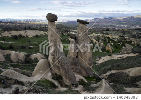 96417 Türkiye, Cappadocia, Mushroom Rock Formations 96417 Türkiye, Cappadocia, Mushroom Rock Formations 140848398