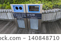 Outdoor recycling bins (for cans, bottles, plastic bottles, and other items) 140848710