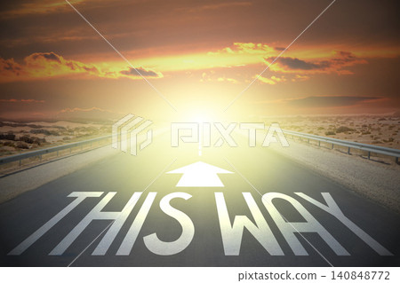 Road concept - this way 140848772