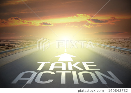 Road concept - take action Road concept - take action 140848782