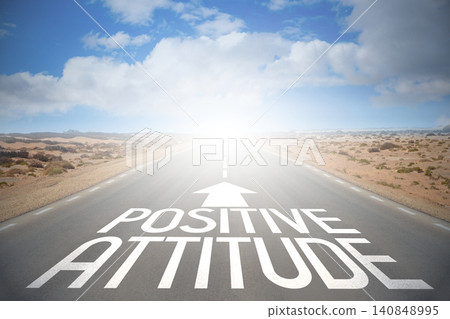 Road concept - positive attitude Road concept - positive attitude 140848995