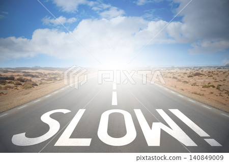 Road concept - slow 140849009