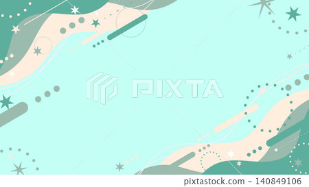 可愛的弧形波浪和流星孟菲斯風格背景 可愛的弧形波浪和流星孟菲斯風格背景 140849106