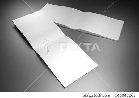 A4 to A5 brochure mockup with content pages 140849265