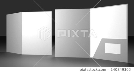 File folder mockup showing cover and inside File folder mockup showing cover and inside 140849303