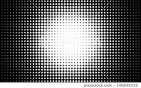 Radial halftone background with many tiny dots Radial halftone background with many tiny dots 140849358