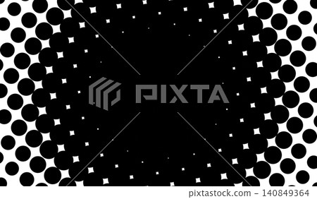 Radial halftone background with many tiny dots Radial halftone background with many tiny dots 140849364