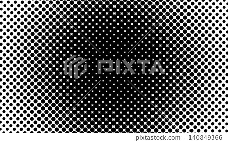 Radial halftone background with many tiny dots Radial halftone background with many tiny dots 140849366