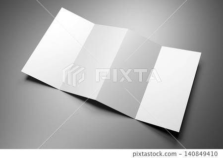 DL brochure mockup on grey background 140849410