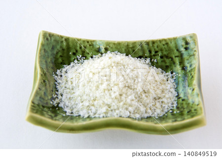 Salt with sea lettuce Salt with sea lettuce 140849519