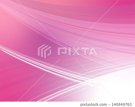 Vibrant pink wavy abstract background material 140849763