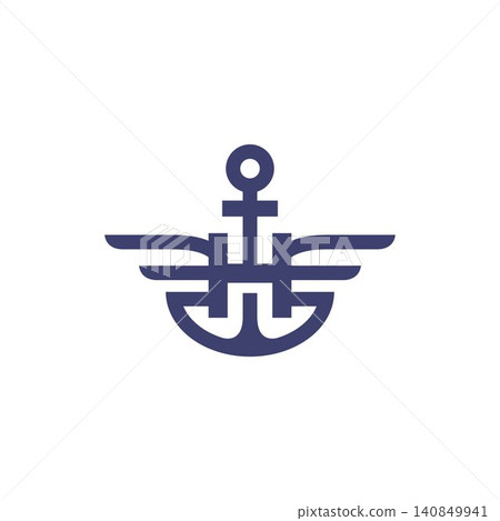 Letter H Intial Anchor Logo Design Vector Icon Graphic Illustration Background Template Letter H Intial Anchor Logo Design Vector Icon Graphic Illustration Background Template 140849941