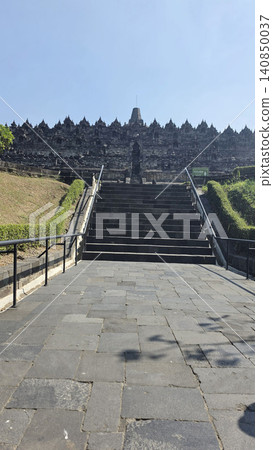 Borobudur Temple, Yogyakarta, Java, Indonesia - World Heritage Site - One of the world's three greatest Buddhist sites Borobudur Temple, Yogyakarta, Java, Indonesia - World Heritage Site - One of the world's three greatest Buddhist sites 140850037