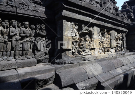 Borobudur Temple, Yogyakarta, Java, Indonesia - World Heritage Site - One of the world's three greatest Buddhist sites Borobudur Temple, Yogyakarta, Java, Indonesia - World Heritage Site - One of the world's three greatest Buddhist sites 140850049