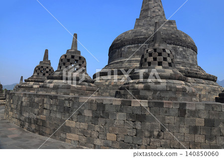 Borobudur Temple, Yogyakarta, Java, Indonesia - World Heritage Site - One of the world's three greatest Buddhist sites 140850060