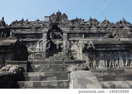 Borobudur Temple, Yogyakarta, Java, Indonesia - World Heritage Site - One of the world's three greatest Buddhist sites Borobudur Temple, Yogyakarta, Java, Indonesia - World Heritage Site - One of the world's three greatest Buddhist sites 140850089