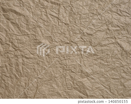 The texture of wrinkled kraft paper 140850155