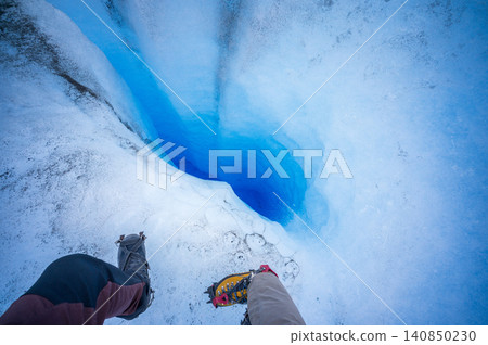 Perito moreno glaciers blue ice glacier crevasse expedition 140850230