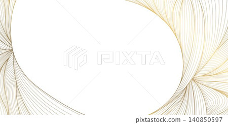 Luxury abstract wave pattern, elegant golden line art, flowing curves, Japanese style. Premium vector illustration, fluid ocean, river, clouds, art deco. Packaging, book covers, wine labels, branding. Luxury abstract wave pattern, elegant golden line art, flowing curves, Japanese style. Premium vector illustration, fluid ocean, river, clouds, art deco. Packaging, book covers, wine labels, branding. 140850597