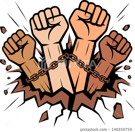unity, fists, vector 140850759