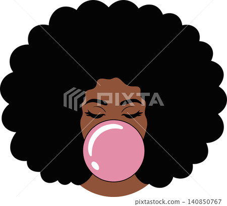 woman, female, bubble 140850767