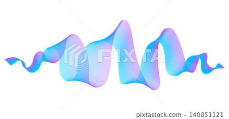 A vibrant blue and purple abstract soundwave made of fine flowing lines elegantly sweeps across a clean white background, evoking energy, digital harmony, and modern technology. Nobody. A vibrant blue and purple abstract soundwave made of fine flowing lines elegantly sweeps across a clean white background, evoking energy, digital harmony, and modern technology. Nobody. 140851121