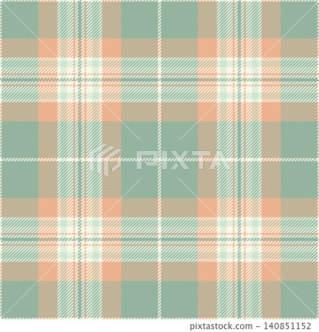 Multi seamless fabric background, october vector texture pattern. Mexico plaid tartan check textile in pastel and orange colors. Multi seamless fabric background, october vector texture pattern. Mexico plaid tartan check textile in pastel and orange colors. 140851152