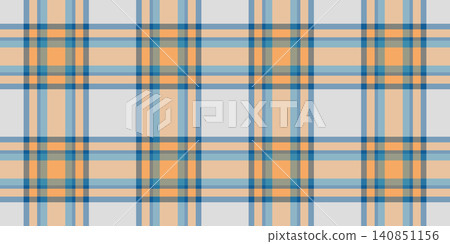 Victorian fabric tartan check, filigree seamless background textile. Awesome plaid texture vector pattern in cyan and pastel colors. 140851156