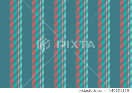 Graphical seamless lines texture, blank fabric stripe background. Customizable textile vector pattern vertical in cyan and teal colors. Graphical seamless lines texture, blank fabric stripe background. Customizable textile vector pattern vertical in cyan and teal colors. 140851159