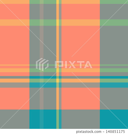 Collection plaid seamless pattern, long texture vector check. Decorate background fabric textile tartan in pastel and red colors. Collection plaid seamless pattern, long texture vector check. Decorate background fabric textile tartan in pastel and red colors. 140851175