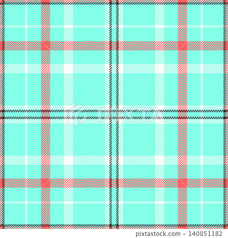 Autumn textile check background, buffalo vector pattern texture. Perfect seamless fabric plaid tartan in teal and white colors. Autumn textile check background, buffalo vector pattern texture. Perfect seamless fabric plaid tartan in teal and white colors. 140851182